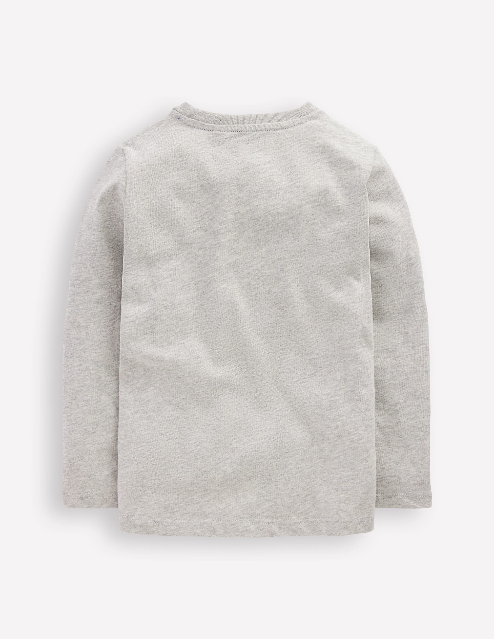 Langarmshirt mit Druck-Grau Meliert, Weltall - Image 2