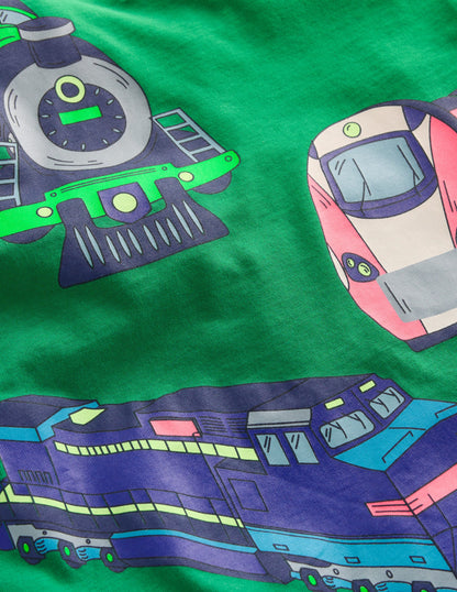 Langarmshirt mit Druck-Kieferngrün Züge-3