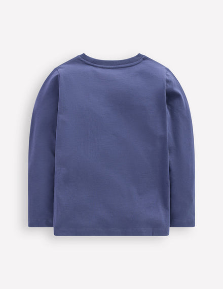 Langarmshirt mit Druck-Weihnachten Fahrzeuge