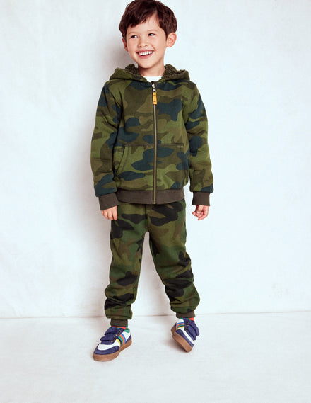 Wendbarer Teddy-Kapuzenpullover-Tarnfarben