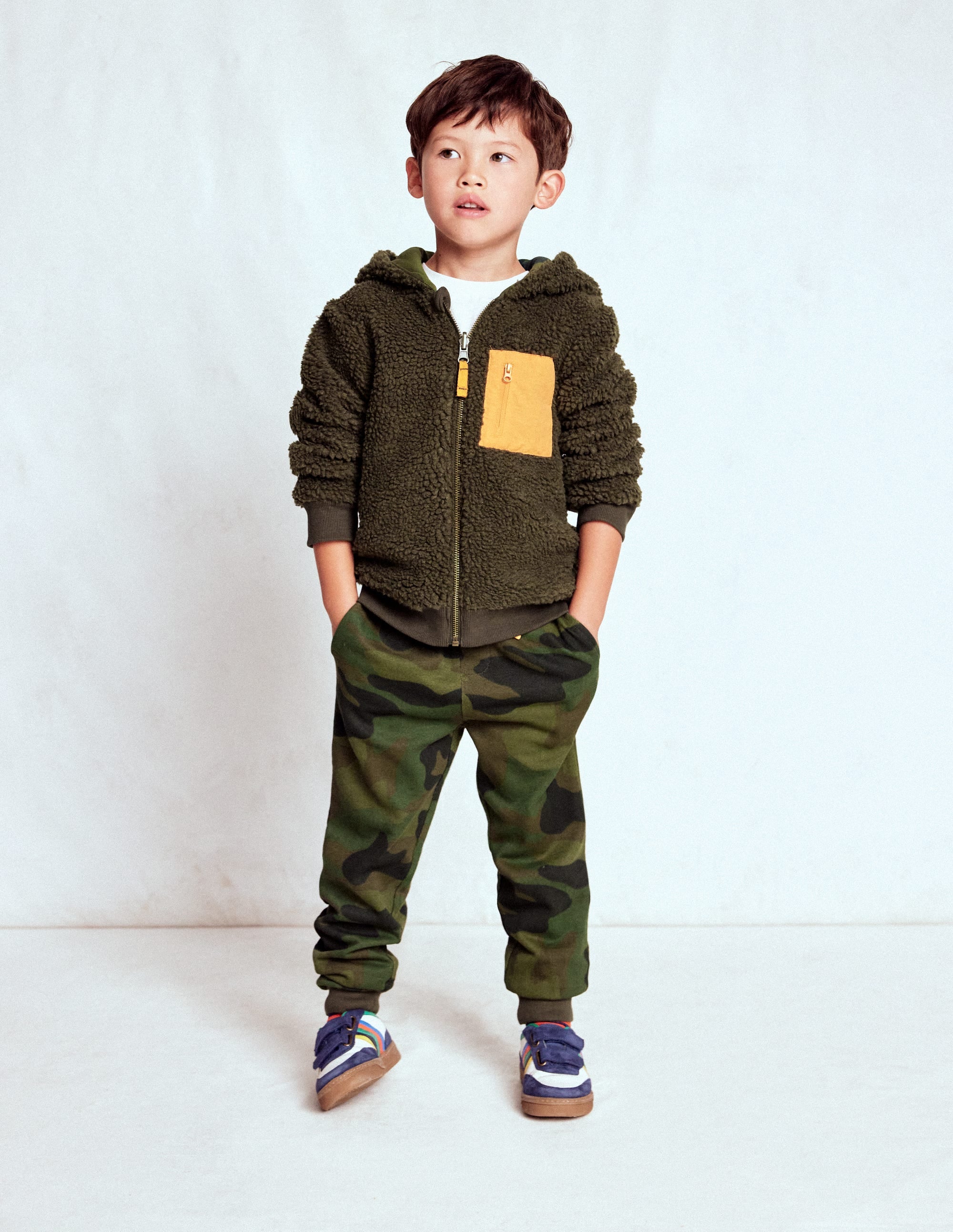 Wendbarer Teddy-Kapuzenpullover-Tarnfarben - Image 3