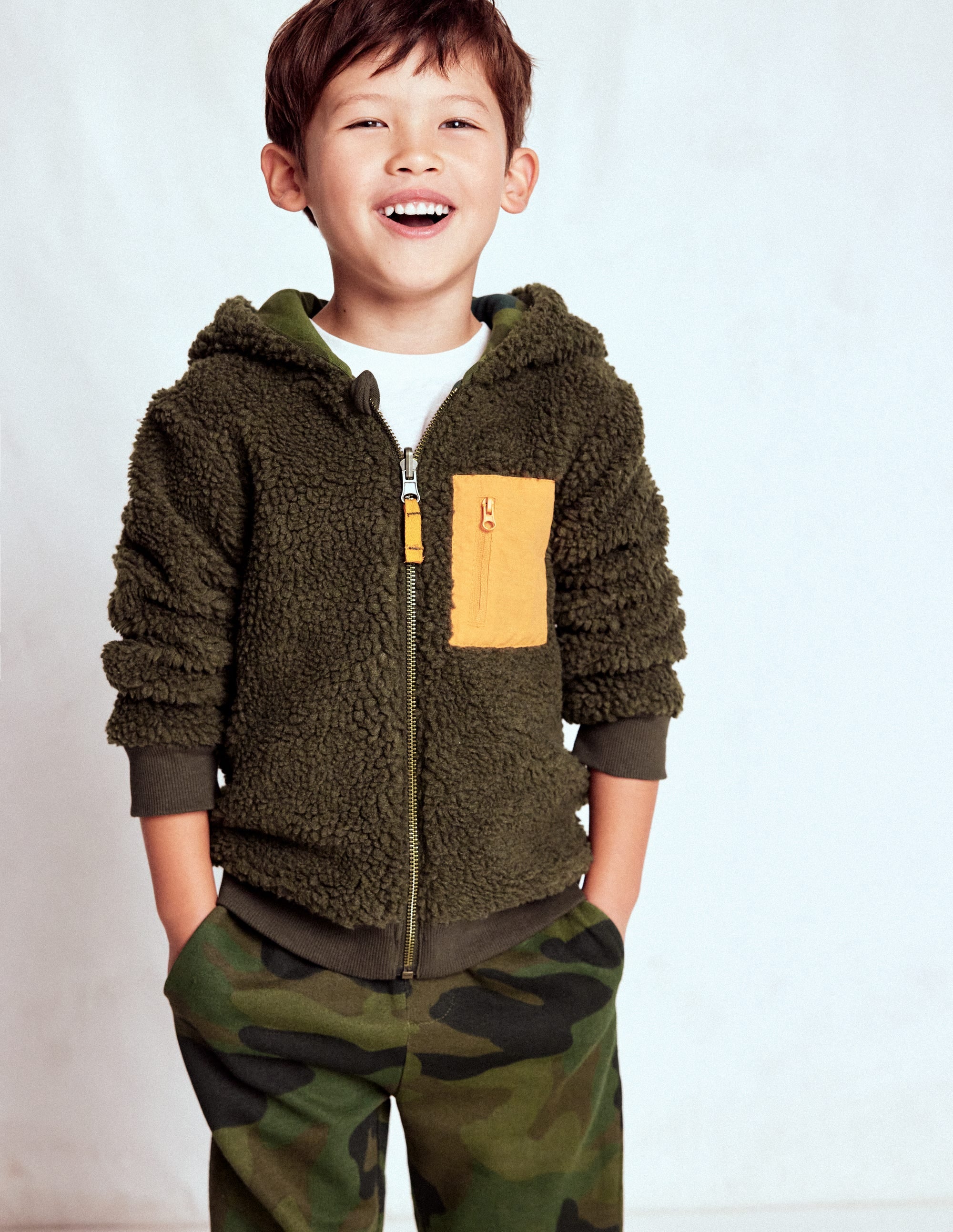 Wendbarer Teddy-Kapuzenpullover-Tarnfarben - Image 4