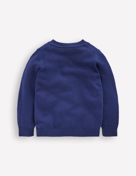 Origineller Pullover mit Logo-Schuluniform-Navy, Yeti
