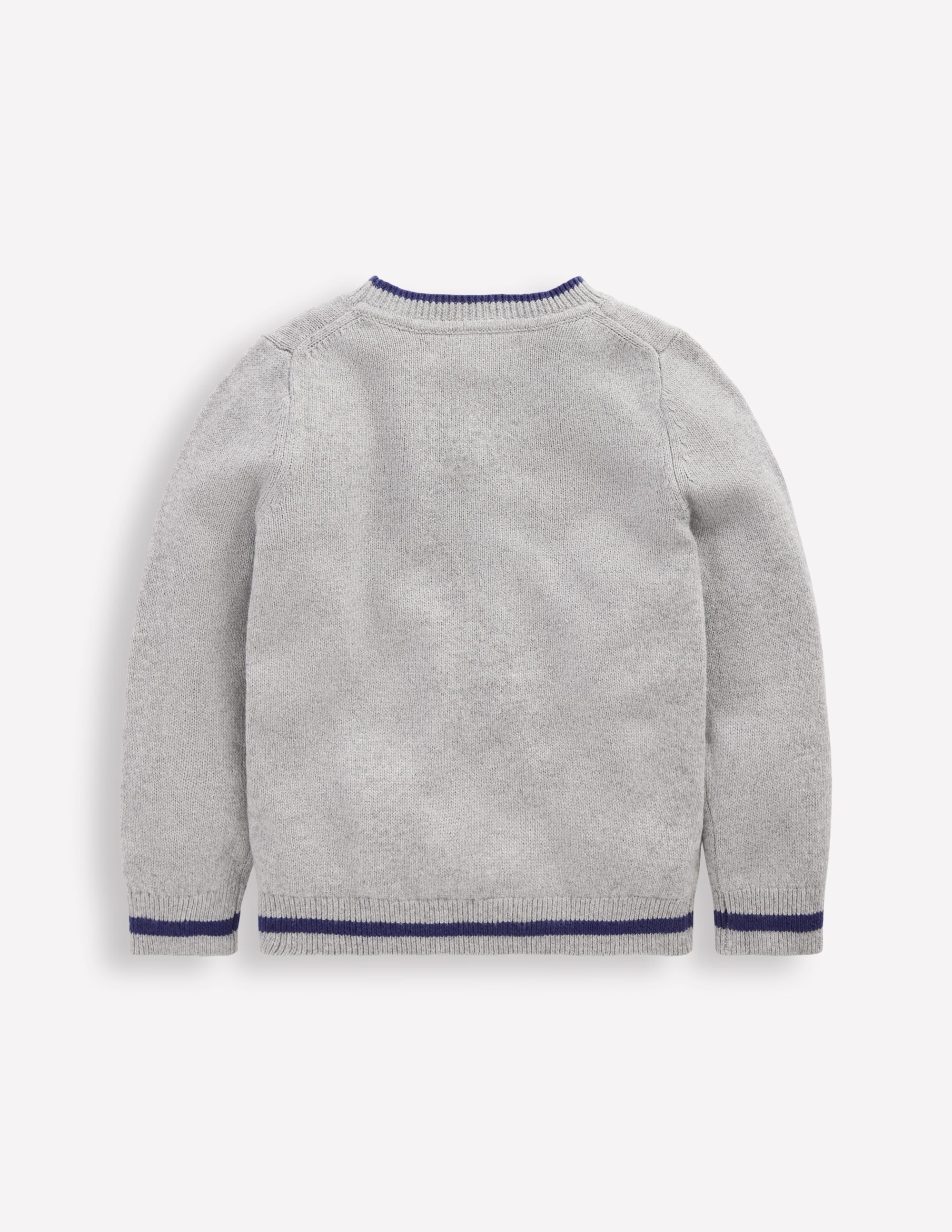 Origineller Pullover mit Logo-Grau Meliert Autos - Image 2