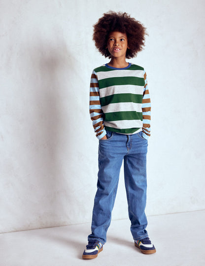 Kuddelmuddel-Langarmshirt-Versetzt bunt gestreift-2