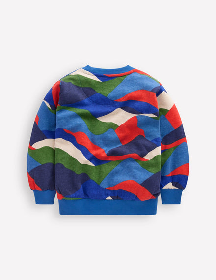 Sweat imprimé pour tous les jours-Paysage abstrait