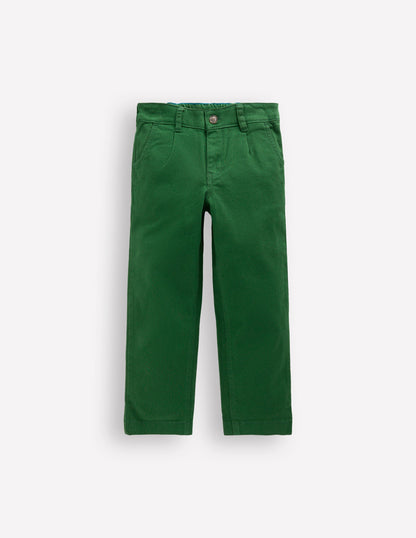 Lockere Hose für den Alltag-Kieferngrün Twill-3