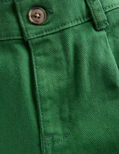 Lockere Hose für den Alltag-Kieferngrün Twill-5