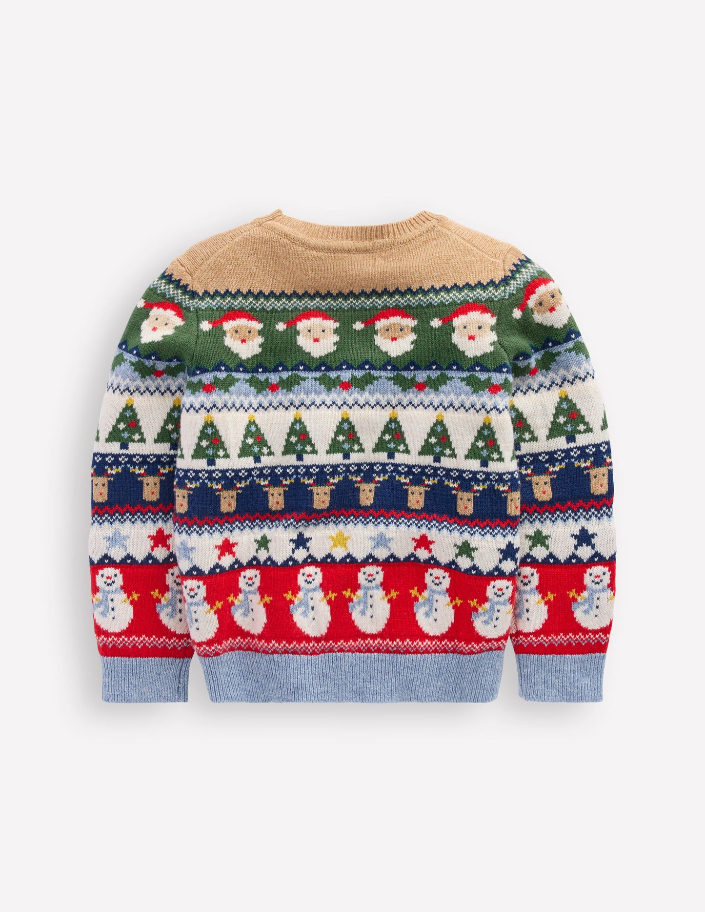 Pull motif jacquard-Motif jacquard de Noël multi