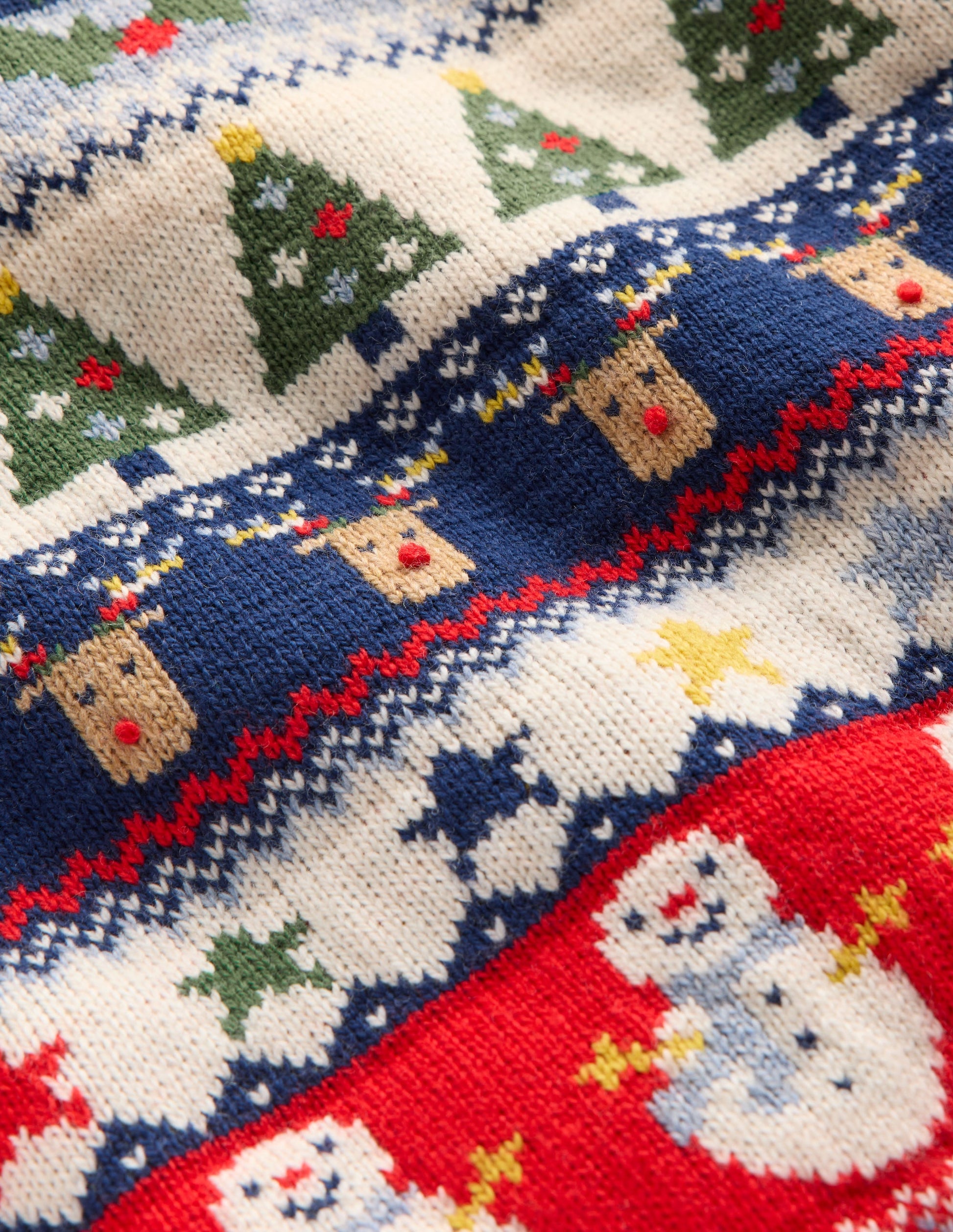 Pull motif jacquard-Motif jacquard de Noël multi-4