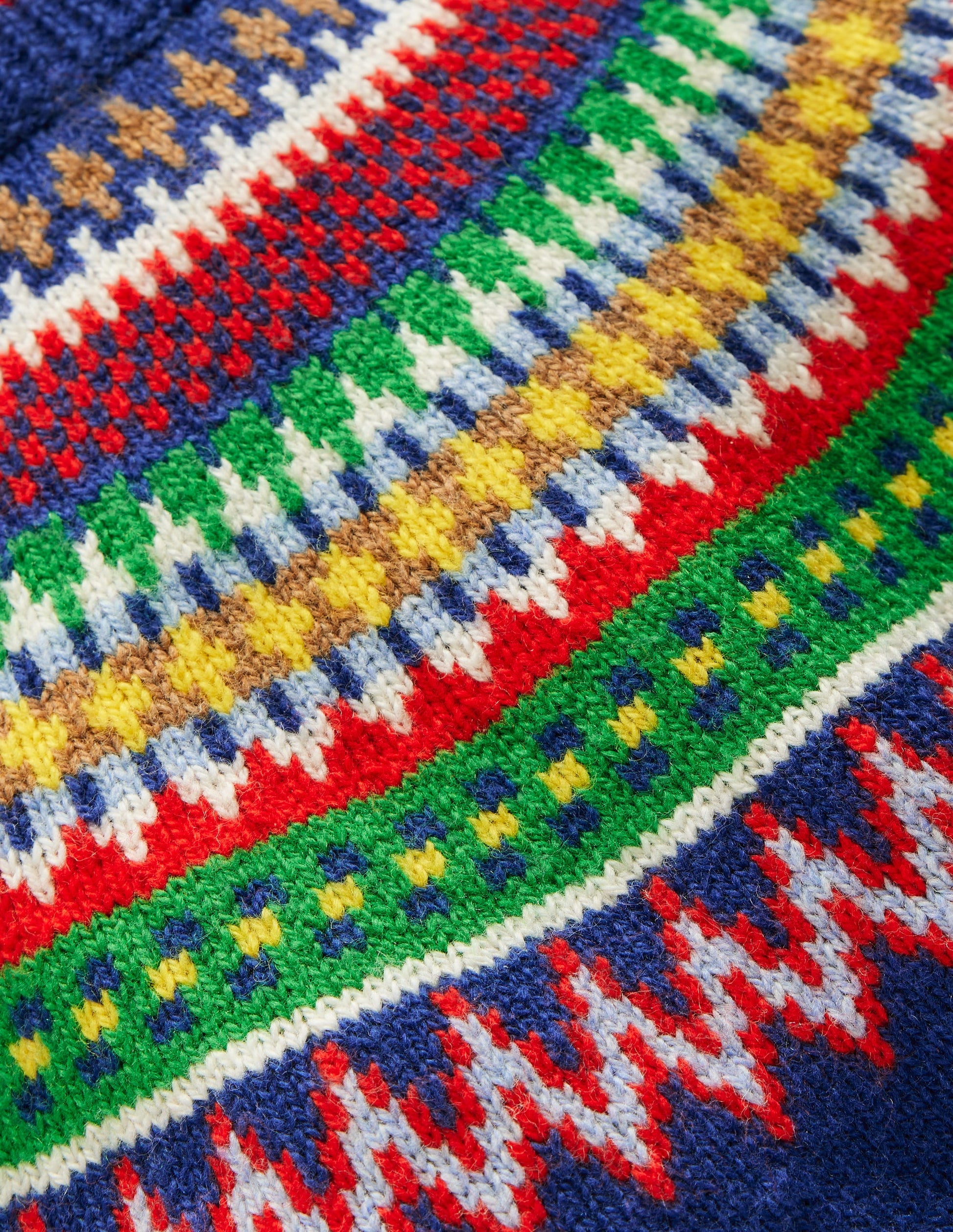 Fair Isle Jumper-Sapphire Blue Multi-3