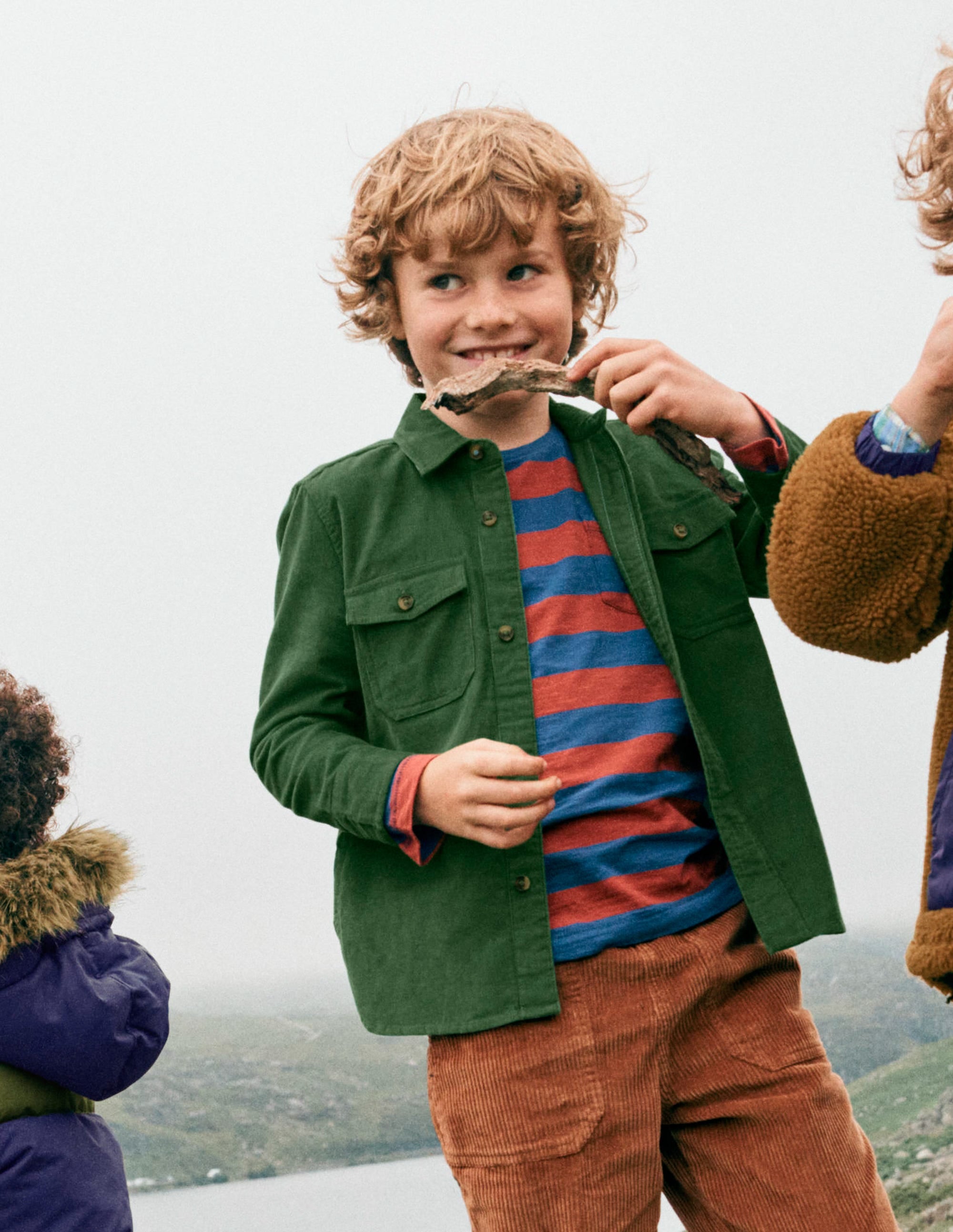 Corduroy Shirt-Pine Green - Image 4
