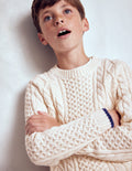 Klassischer Pullover mit Zopfmuster-Anenome