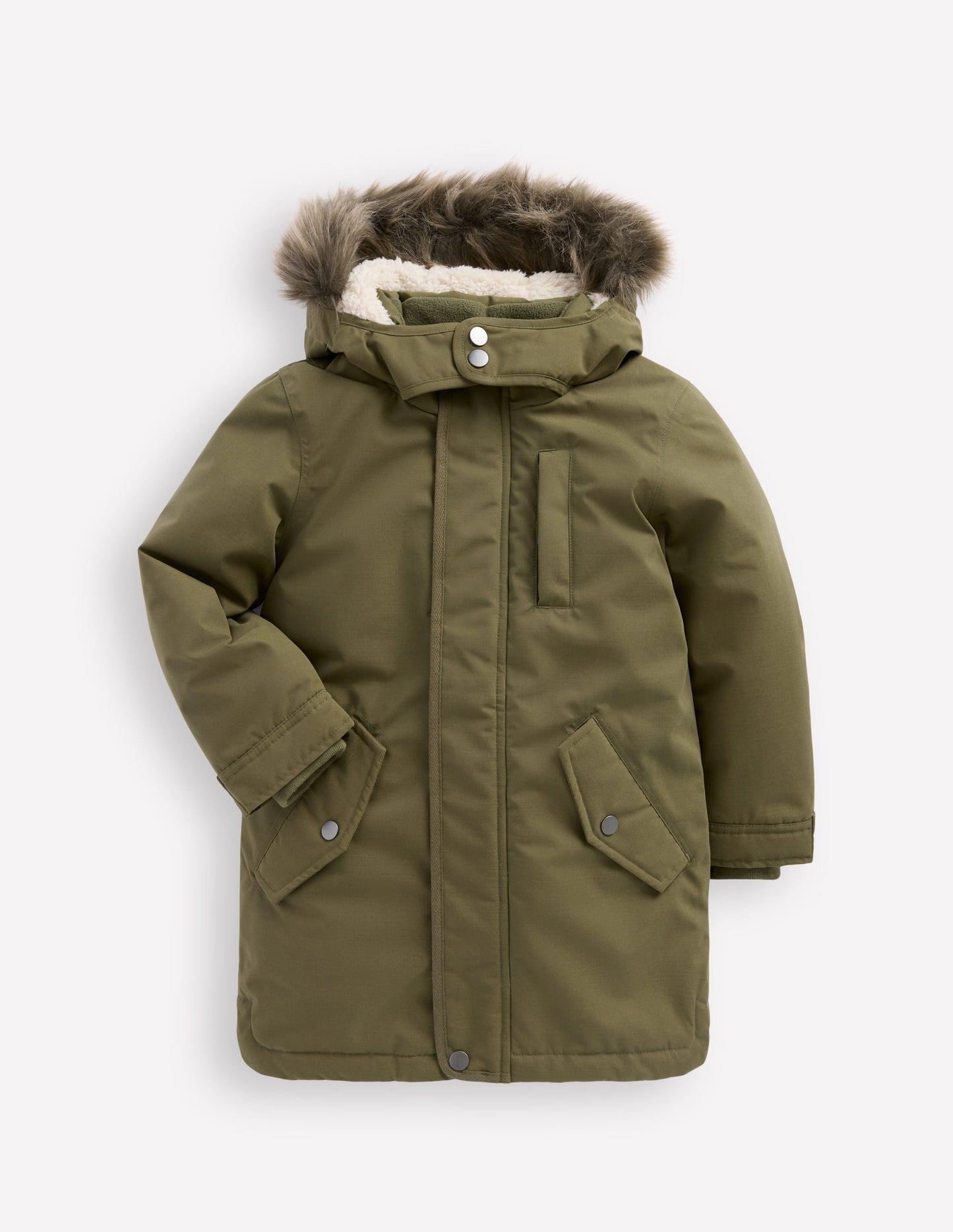 Wasserdichter Parka-Waldgrün