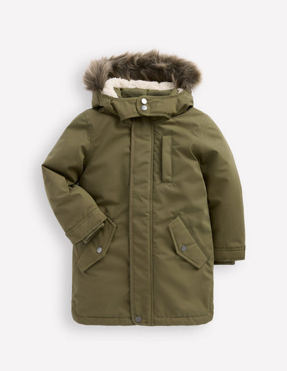 Wasserdichter Parka-Waldgrün-2