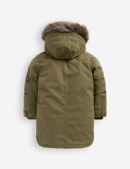 Wasserdichter Parka-Waldgrün-3
