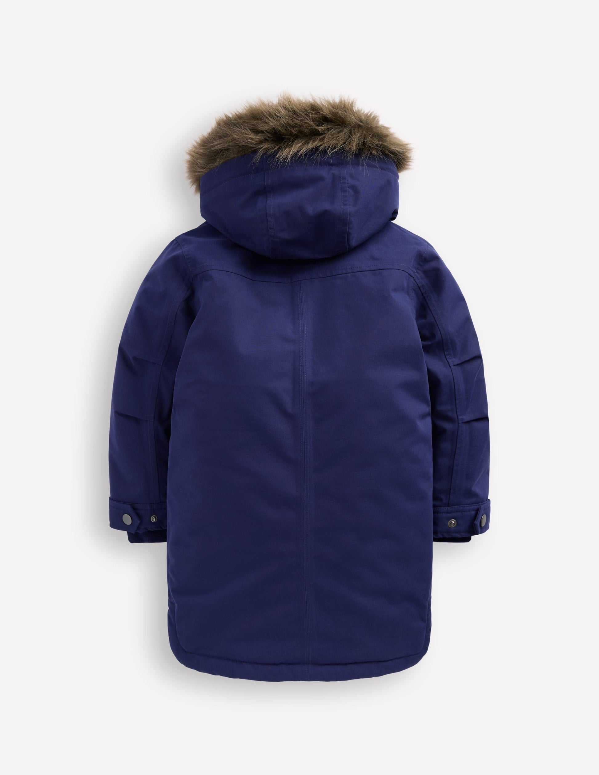 Wasserdichter Parka-Schuluniform-Marineblau-3