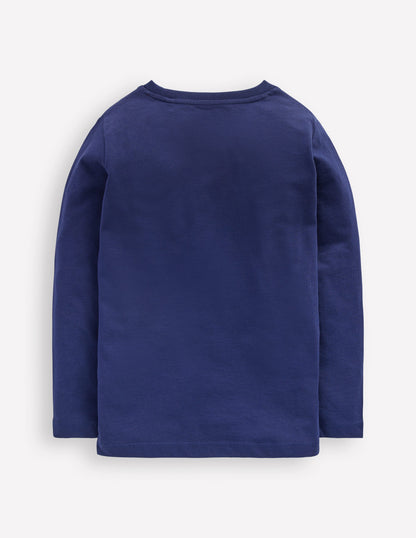 Im Dunkeln leuchtendes Langarmshirt-Weltall Weihnachtsmann-2