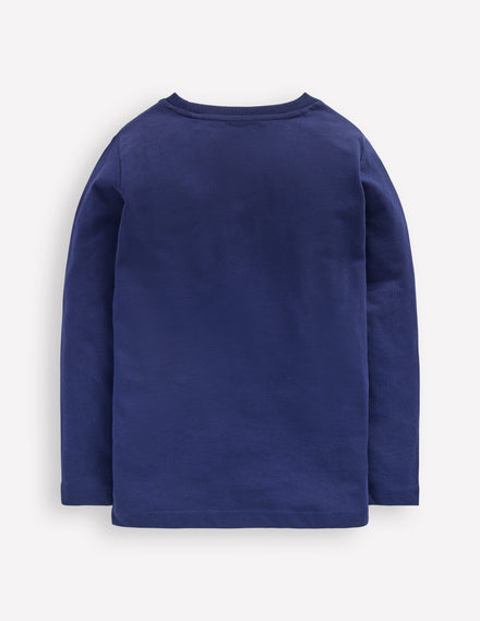 Im Dunkeln leuchtendes Langarmshirt-Weltall Weihnachtsmann
