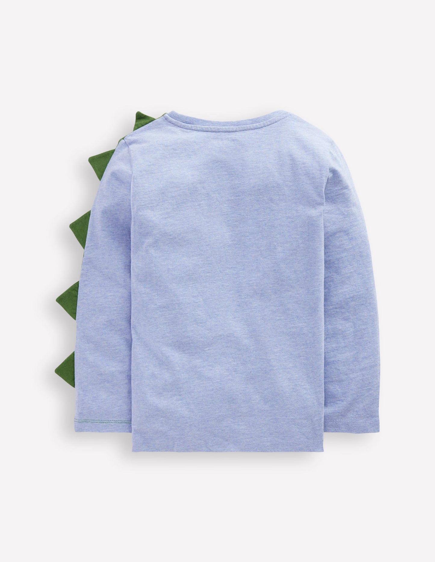 T-Shirt mit origineller Applikation-Blau Meliert Dino