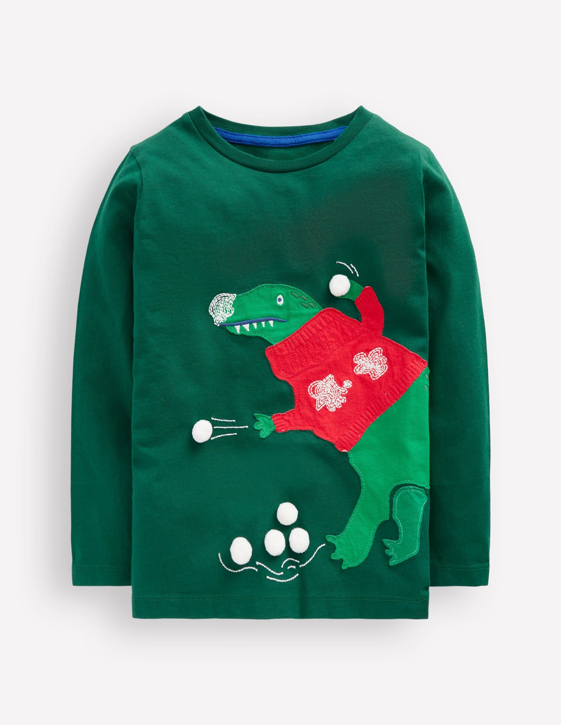 Originelles, langärmliges 3D-T-Shirt-Botanischer Garten Dino-1