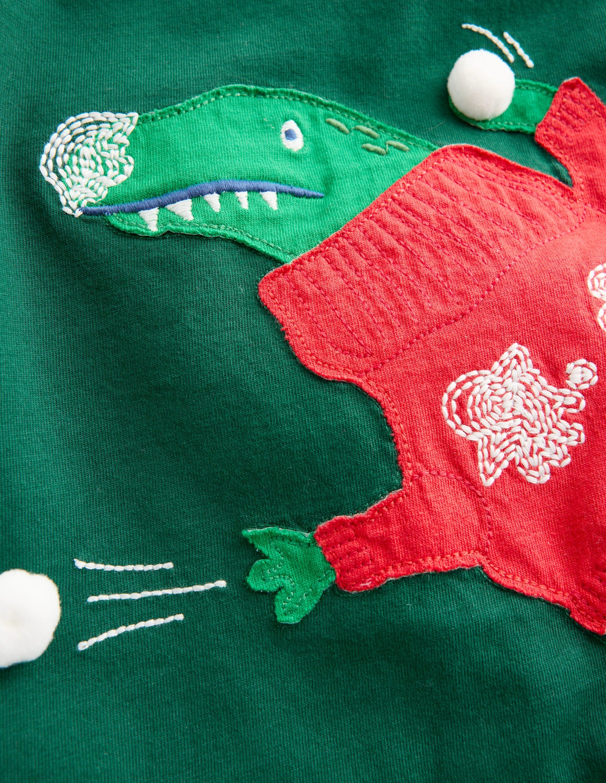 Originelles, langärmliges 3D-T-Shirt-Botanischer Garten Dino-3