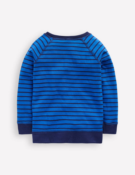 Langarmshirt zum Wenden-DIRECTOIRE-BLAU / MARINEBLAU