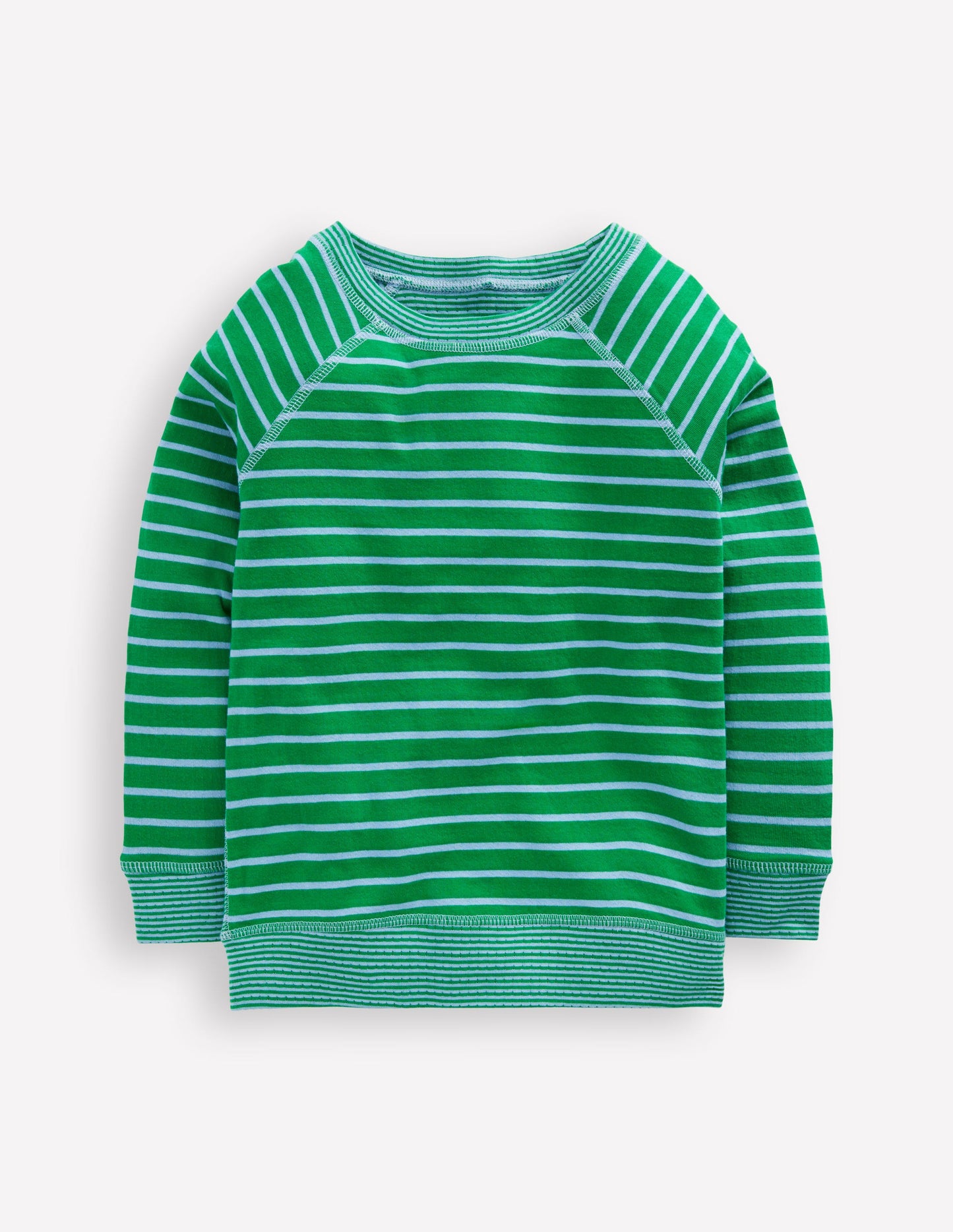 Langarmshirt zum Wenden-GRÜNES TAMBURIN / BLAU