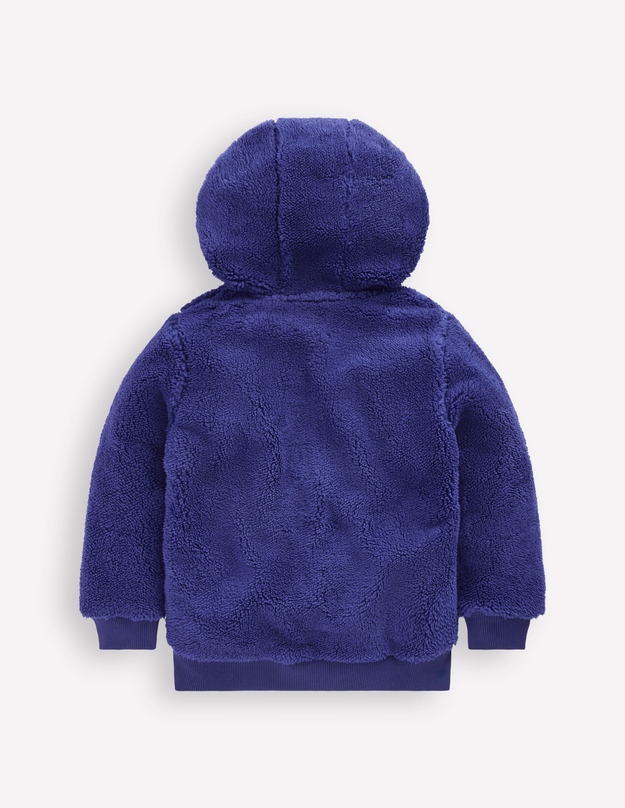 Fleece-Kapuzenjacke mit Halbreißverschluss-Steuerbordblau - Image 2