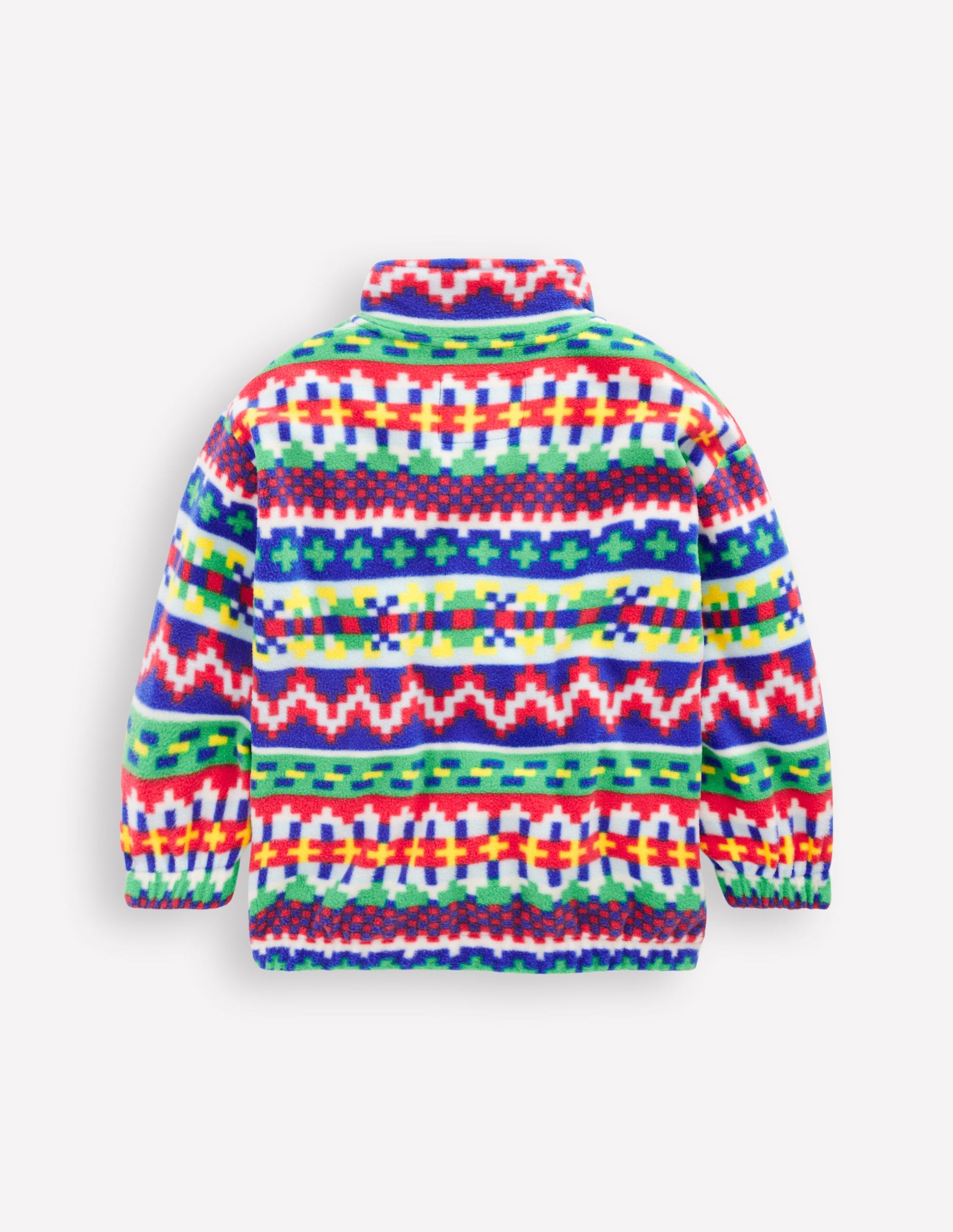 Fleecepullover mit Fair-Isle-Muster-Bunt Fair-Isle-2