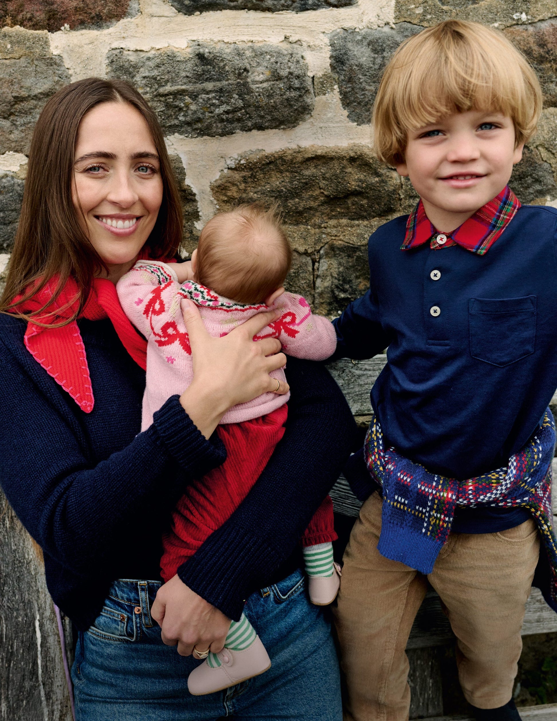 Langärmliges Poloshirt mit Kragen-Französisches Marineblau-3