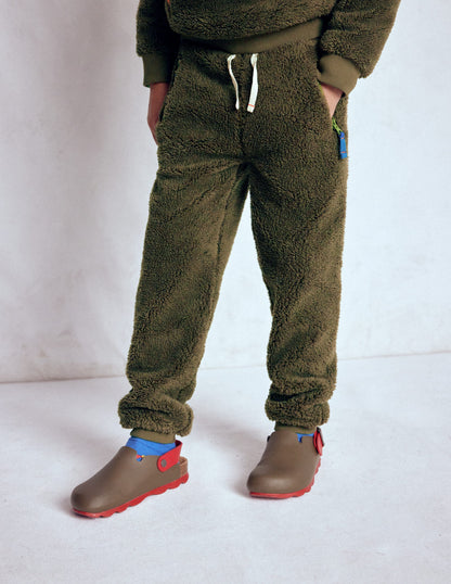 Jogginghose aus Fleece-Blasses Khaki-2