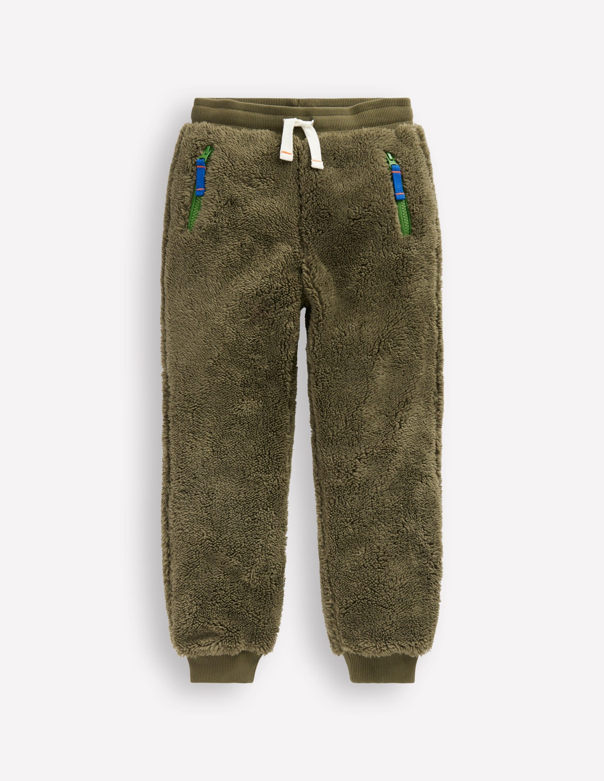 Jogginghose aus Fleece-Blasses Khaki-3
