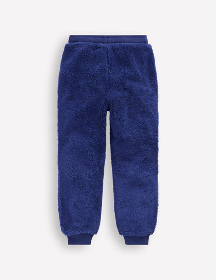 Jogginghose aus Fleece-Marineblau