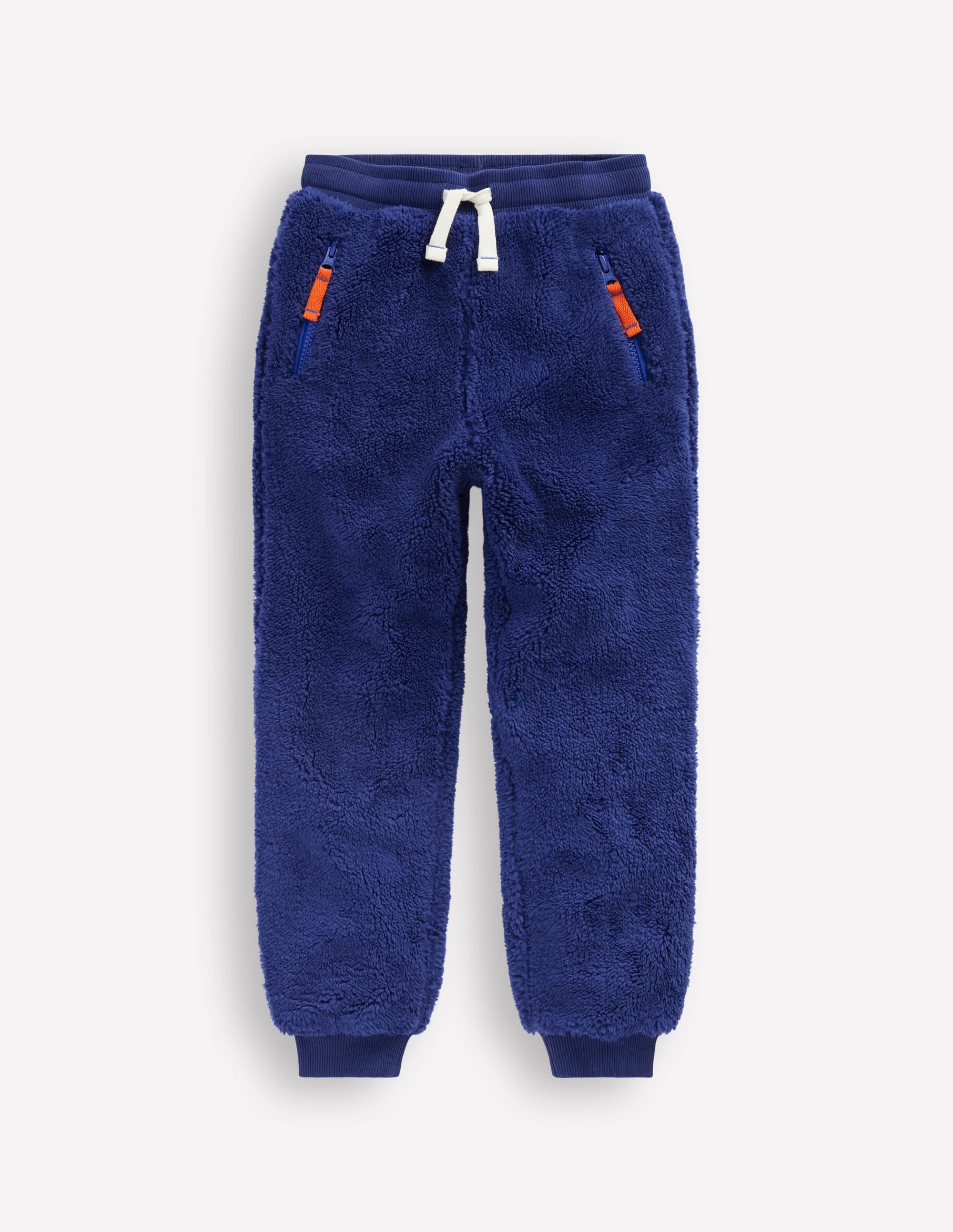 Bas de jogging en polaire-Bleu marine - Image 1