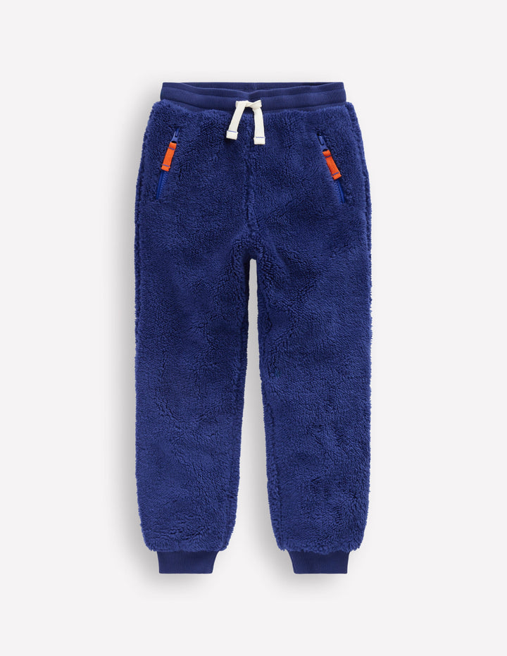 Jogginghose aus Fleece-Marineblau