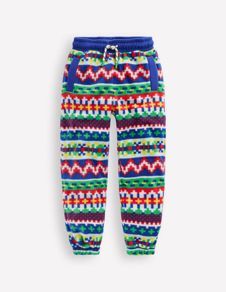 Kuschlige Jacquard-Jogginghose-Bunt Jacquard