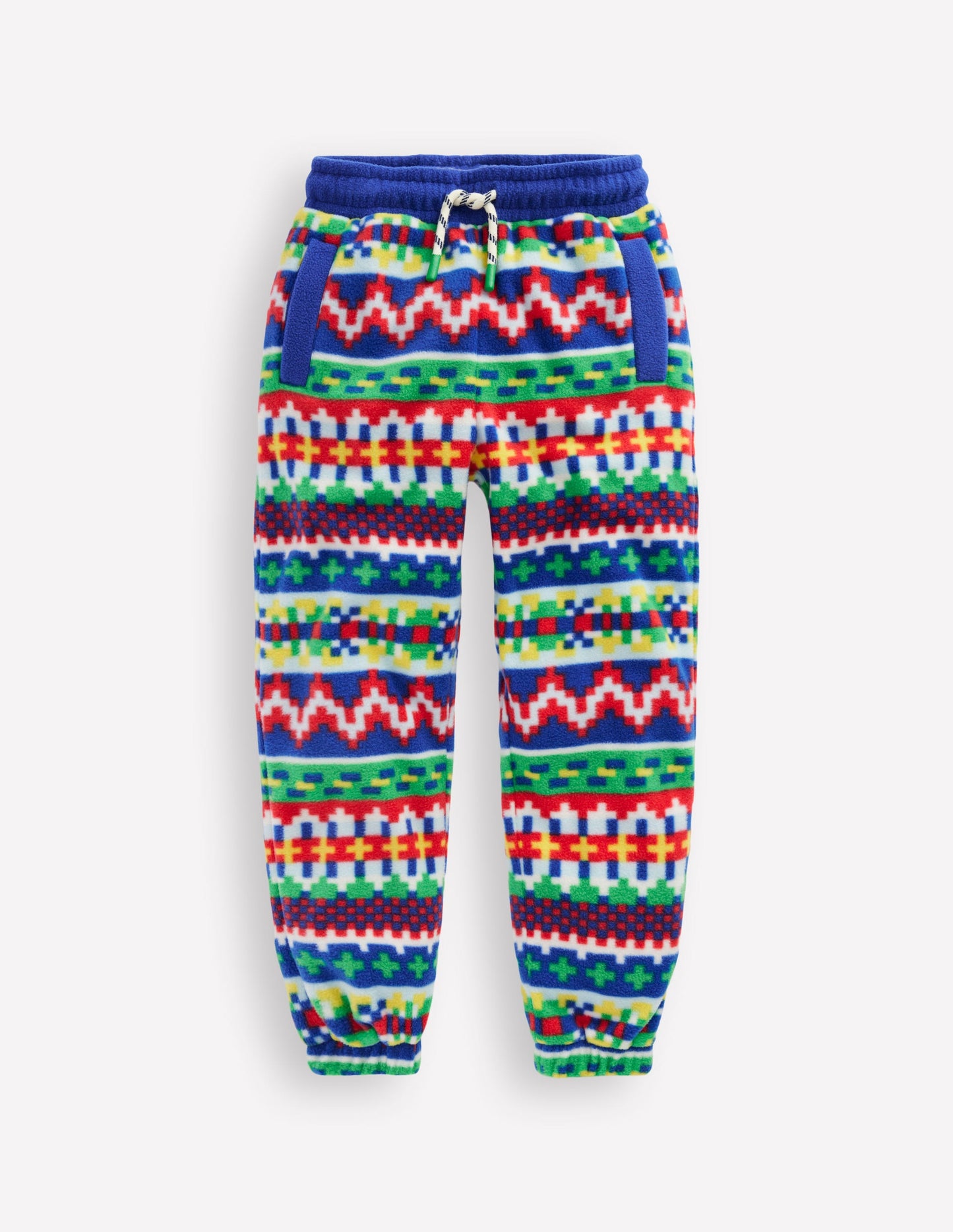 Kuschlige Jacquard-Jogginghose-Bunt Jacquard