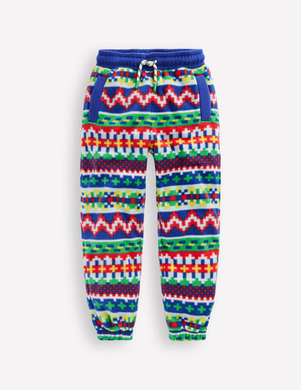 Kuschlige Jacquard-Jogginghose-Bunt Jacquard