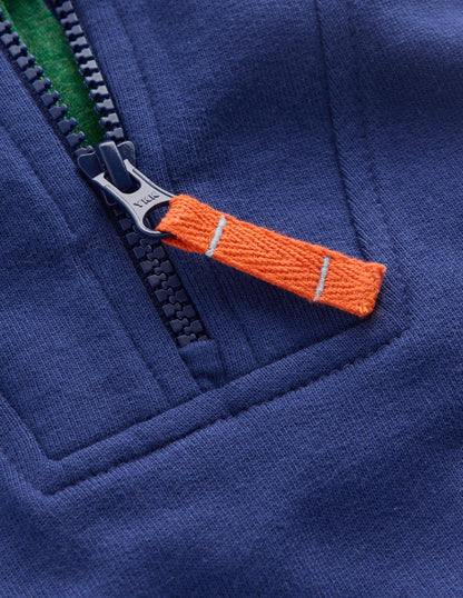 Half-Zip Sweatshirt-Navy-3