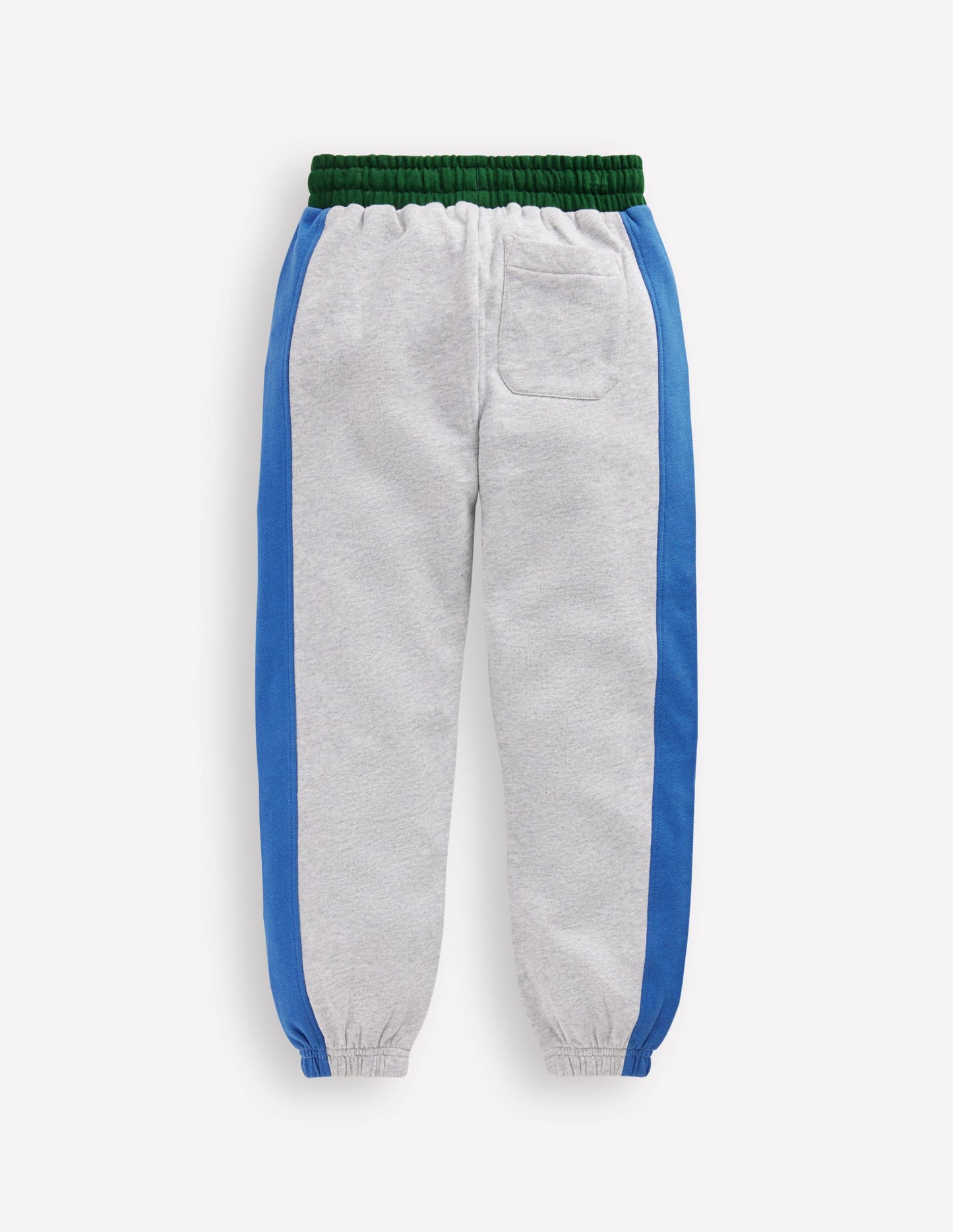 Jogginghose in Blockfarben mit Bündchen-Grau mit Blockfarben