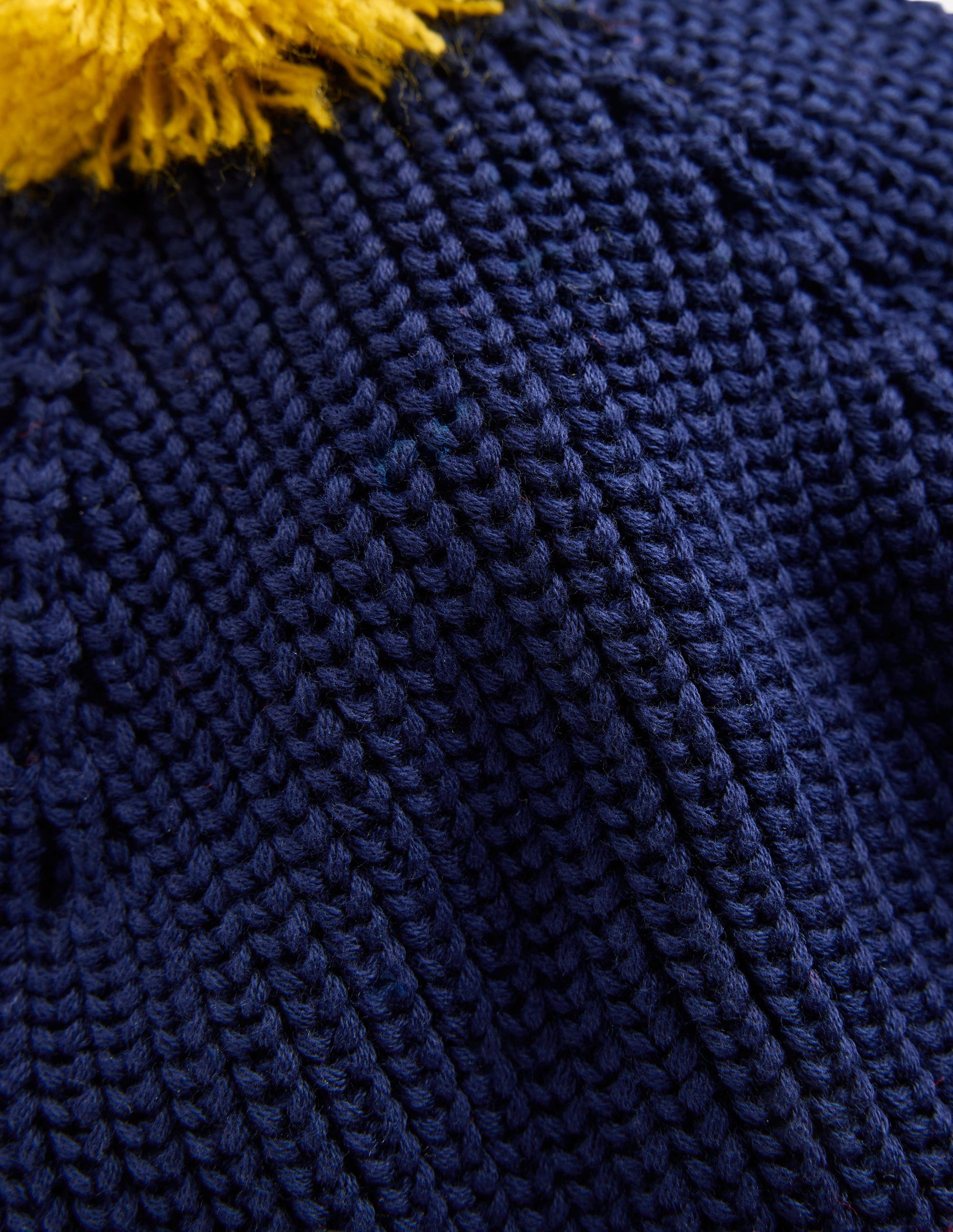 Bonnet en maille-Colourblock bleu marine universitaire-2