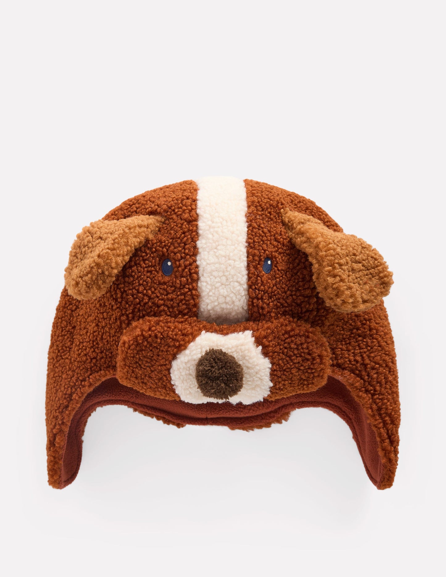 Bonnet de trappeur fantaisie-Chien marron