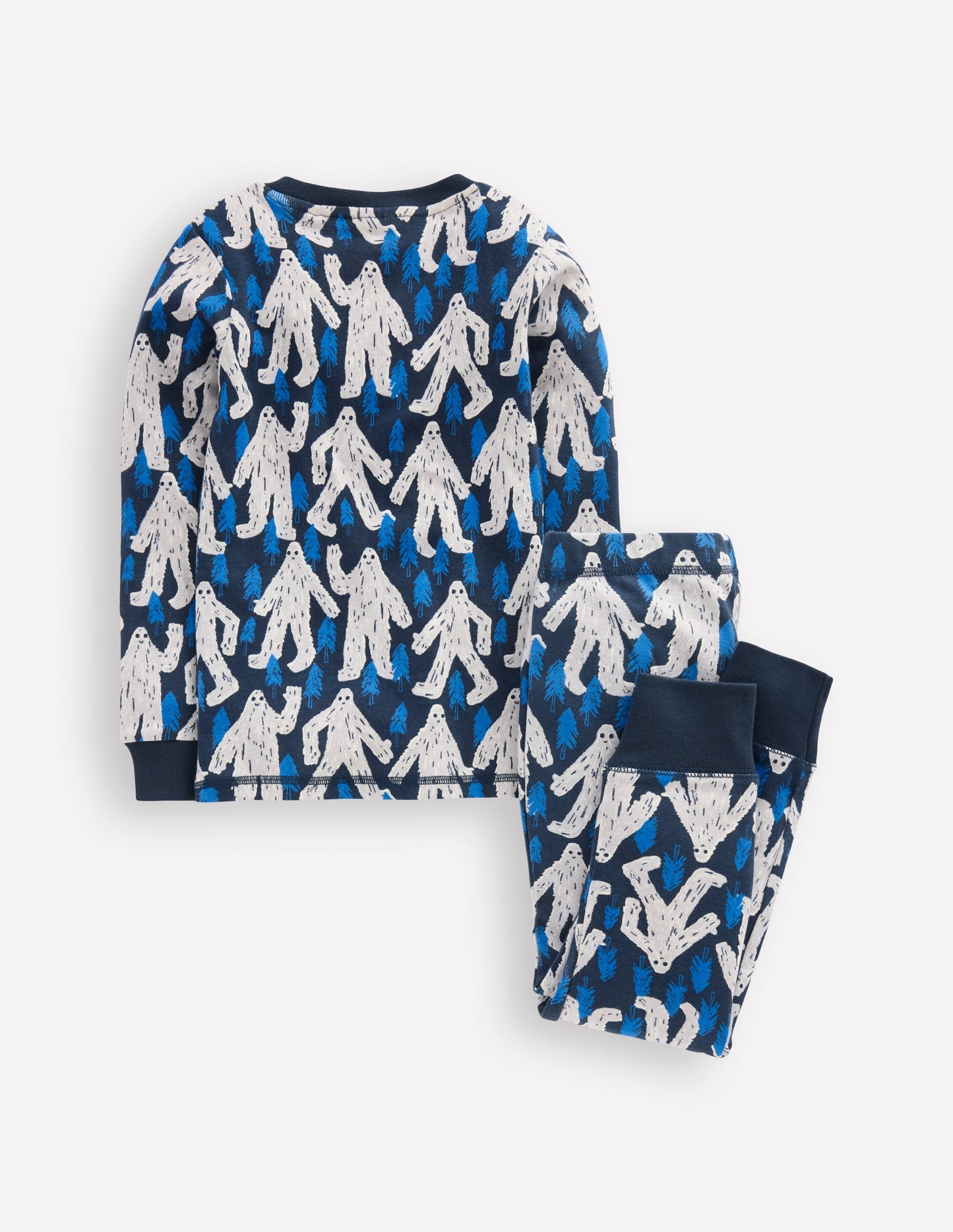 Eng anliegender, im Dunkeln leuchtender Schlafanzug-Carbon Yeti