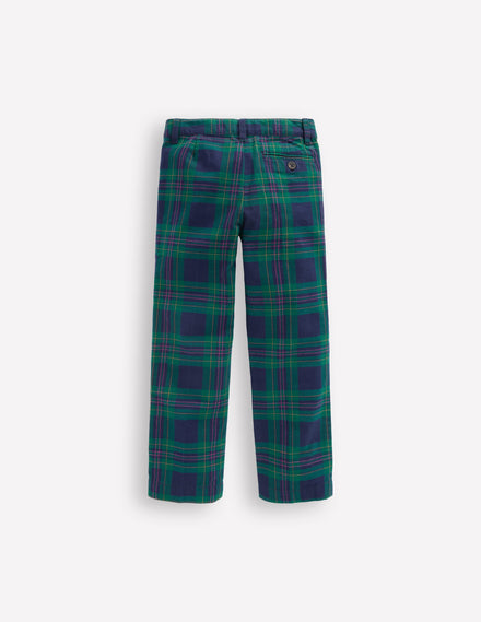 Elegante Hose mit Bügelfalte-Blackwatch-Karo