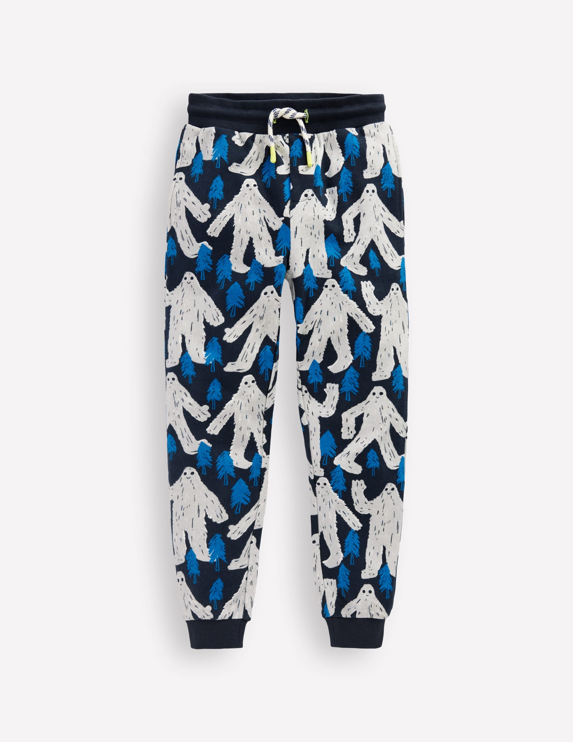 Printed Comfy Joggers-Yetti - Image 1