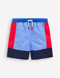 Badeshorts-Blockfarben mit Streifen
