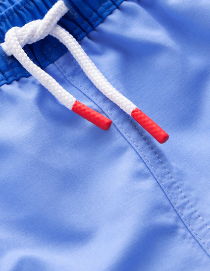 Badeshorts-Blockfarben mit Streifen-3