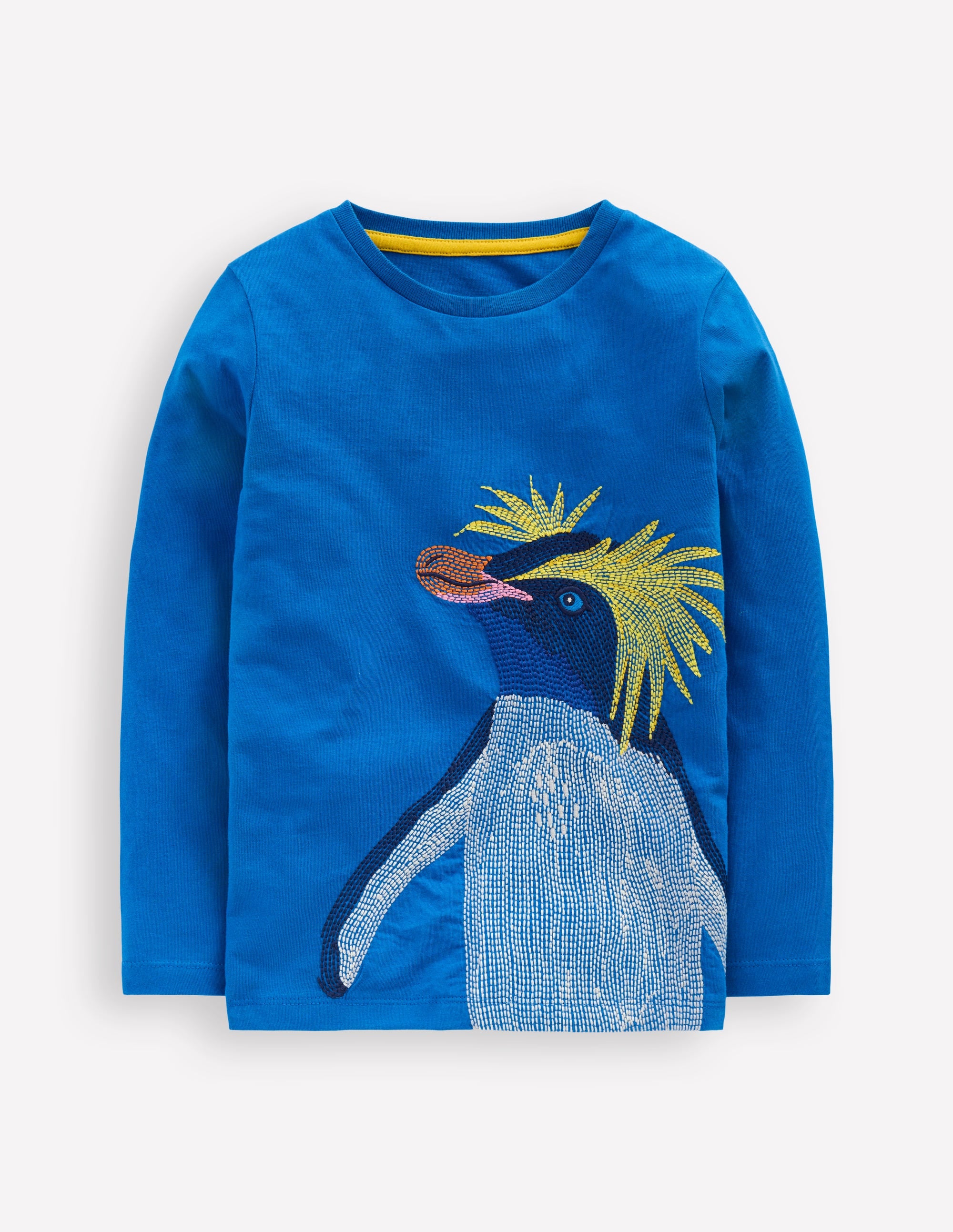 Langärmliges Superstitch-Oberteil-Directoire-Blau Pinguin - Image 1