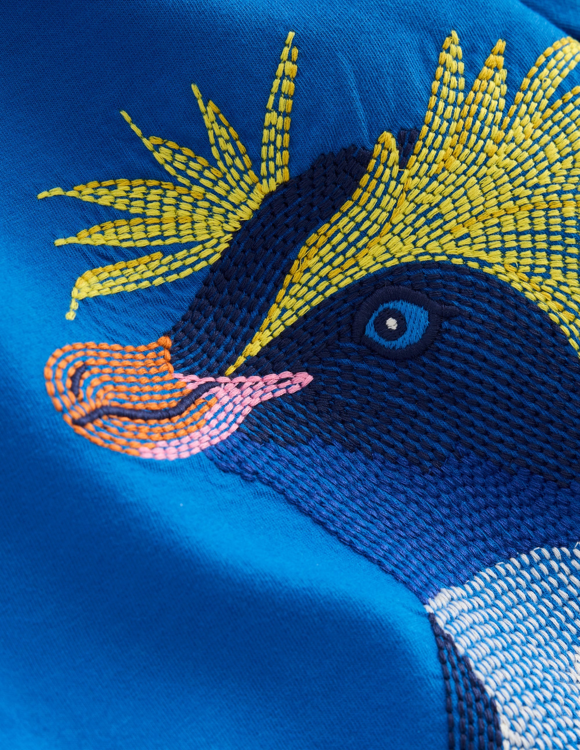 Langärmliges Superstitch-Oberteil-Directoire-Blau Pinguin - Image 3